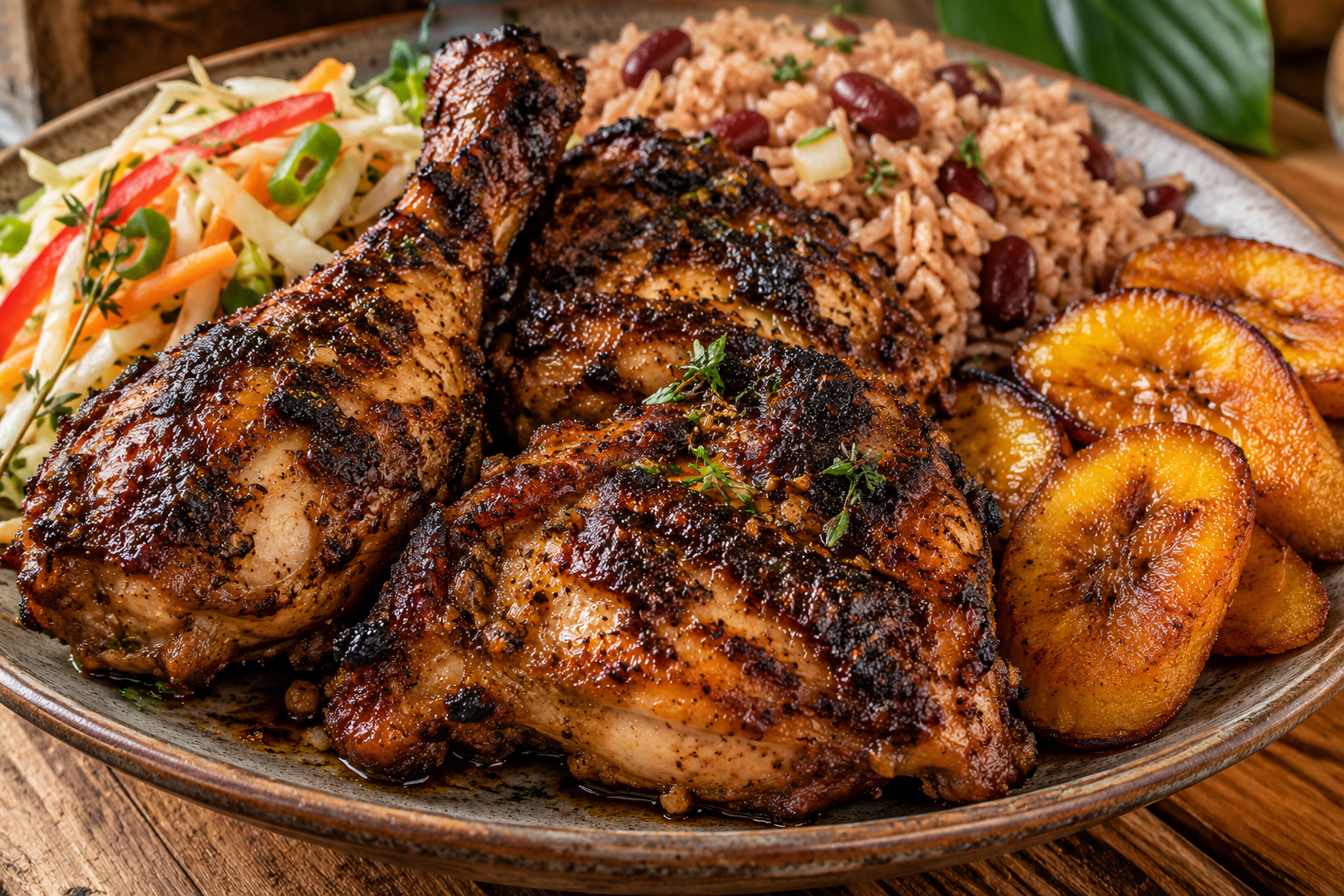 Jerk chicken jamaïcain