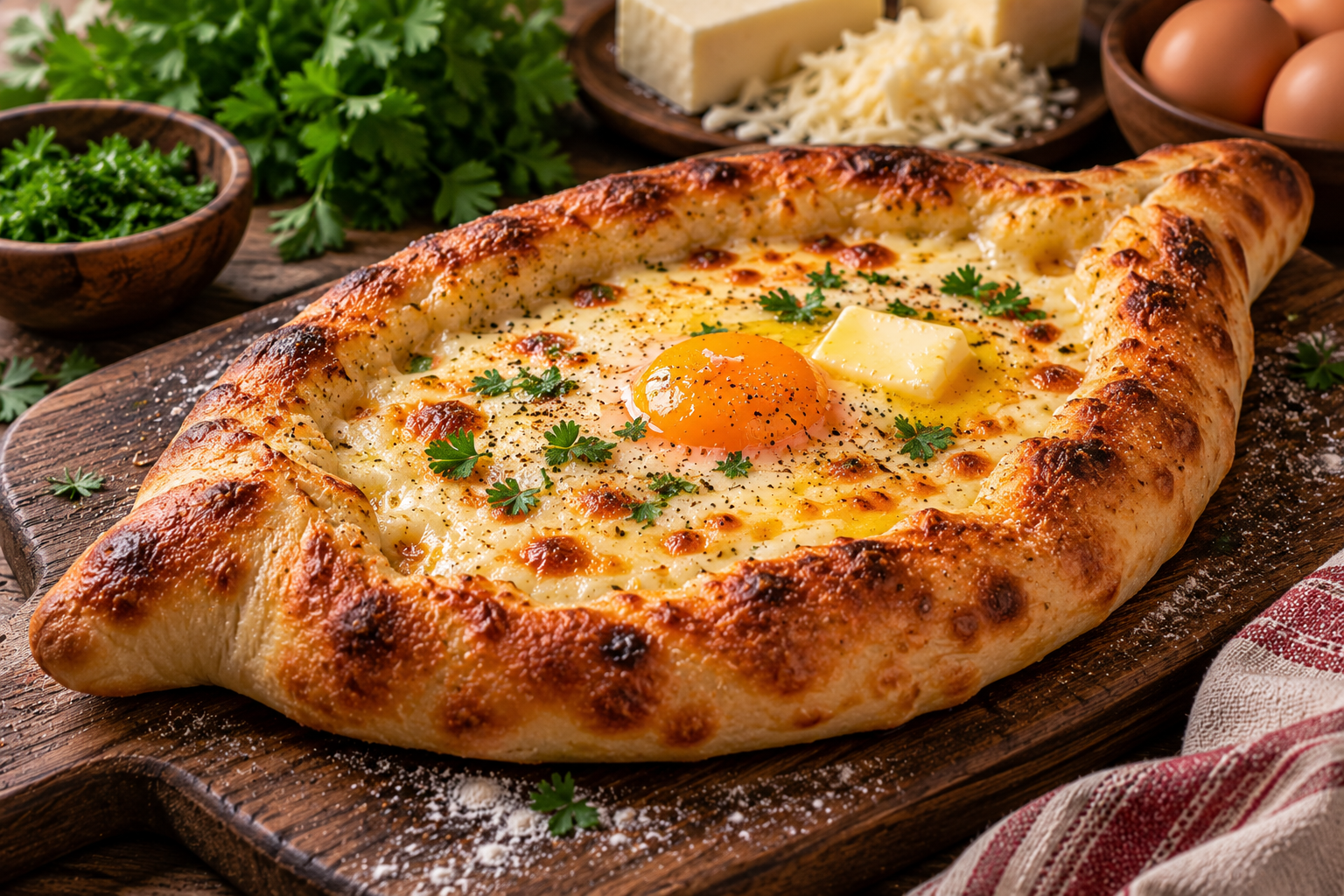Khachapuri adjaruli