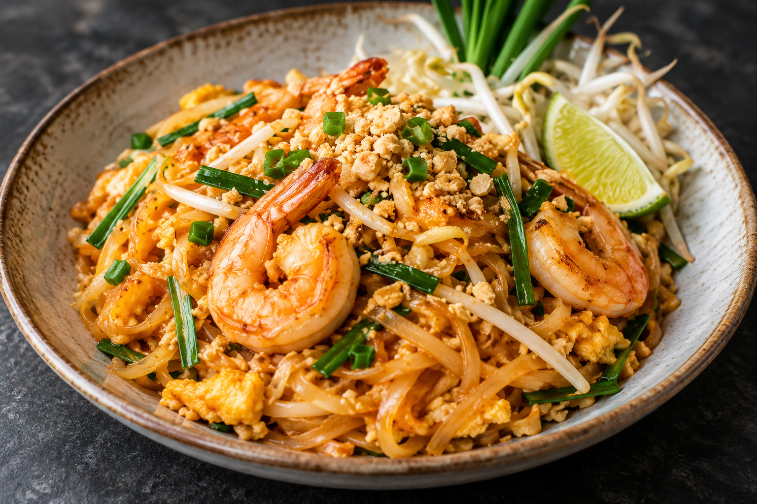 Pad thaï aux crevettes
